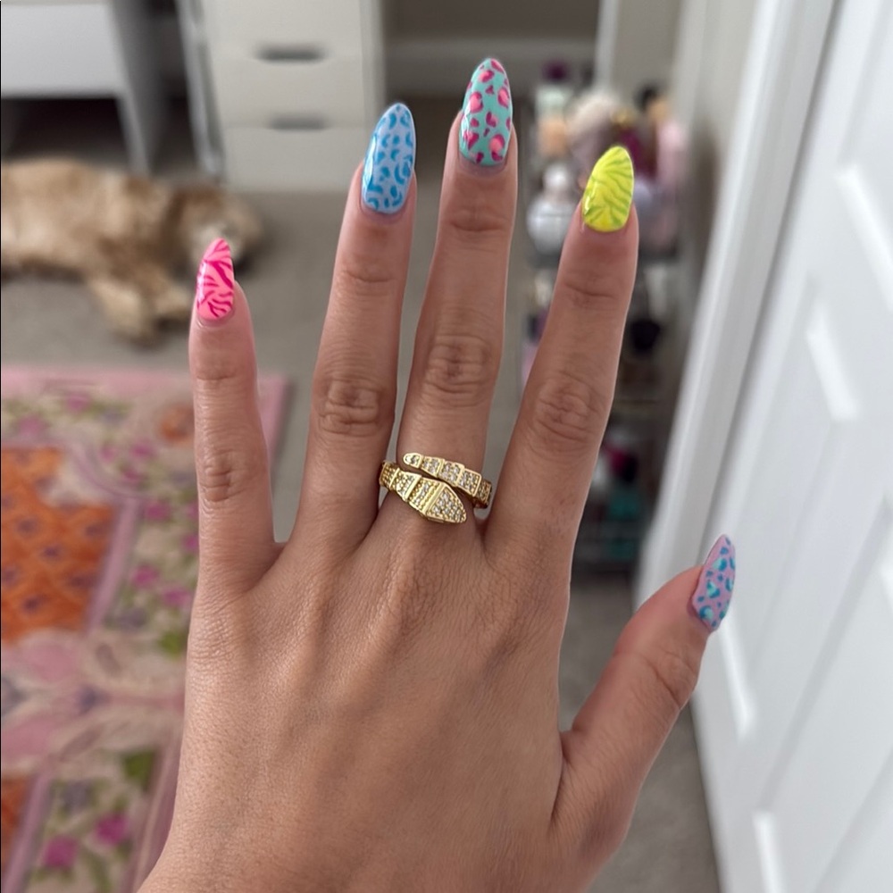 Gold snake ring